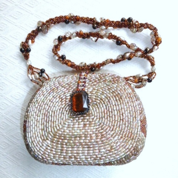 New MARY FRANCES PEARL BEADED EVENING Shoulder Bag - Picture 3 of 6